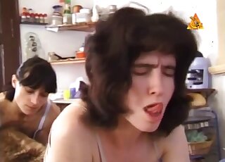 Merciless home zoo porn with a dog for two lesbians with insane skills
