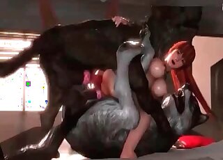 Merciless anime beasts fuck pussy and anal of a cute cartoon chick